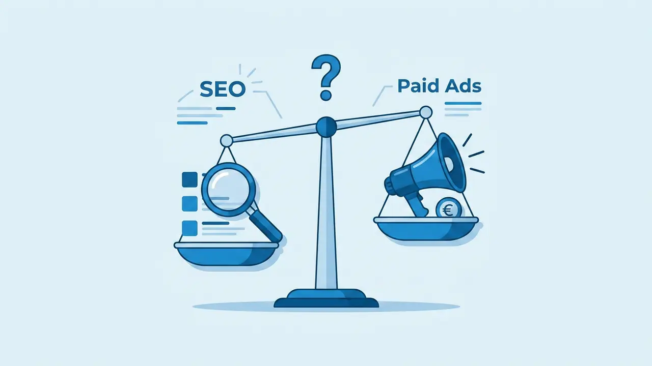 Illustration : SEO ou Google Ads : que choisir pour une TPE/PME ?